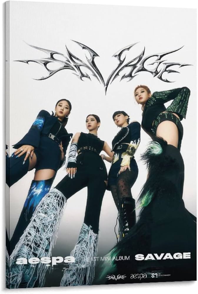 Amazon.co.jp: Aespa エスパ Savage Hallucination Mambaキャンバス